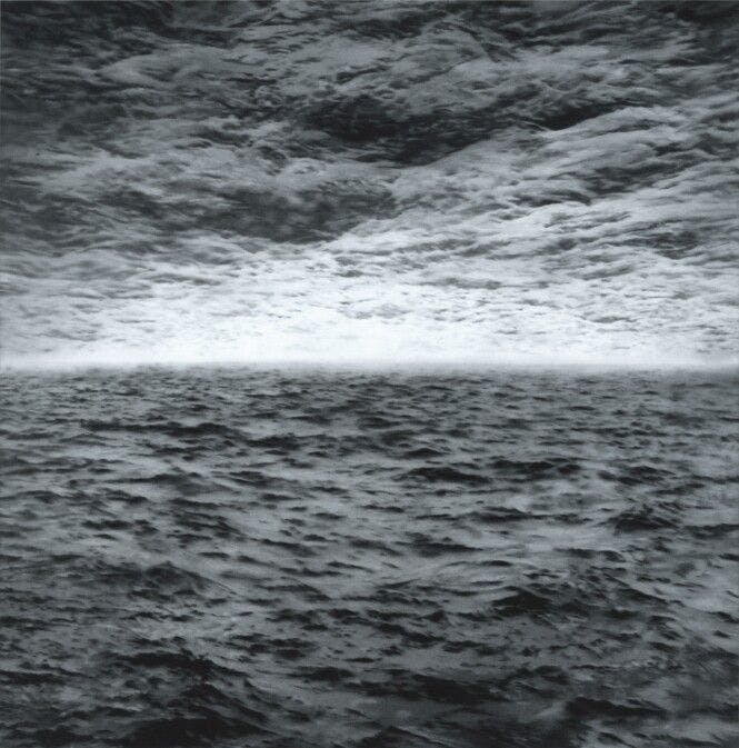 An artwork by Gerhard Ricther, titled Seestück (See-see) (Seascape [Sea-Sea]), dated 1970